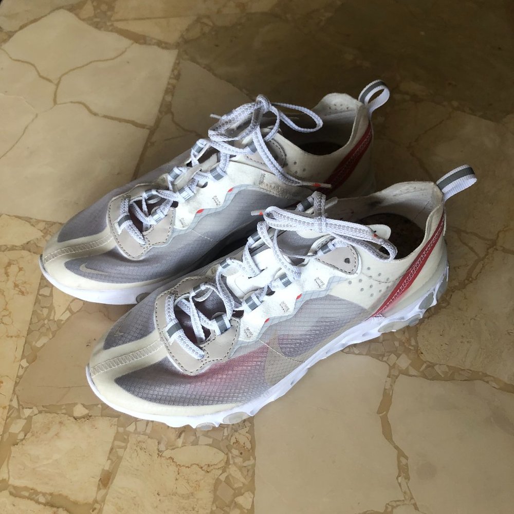 Nike React Element 87 Sail Light Bone B Grade Sz6 - image 3